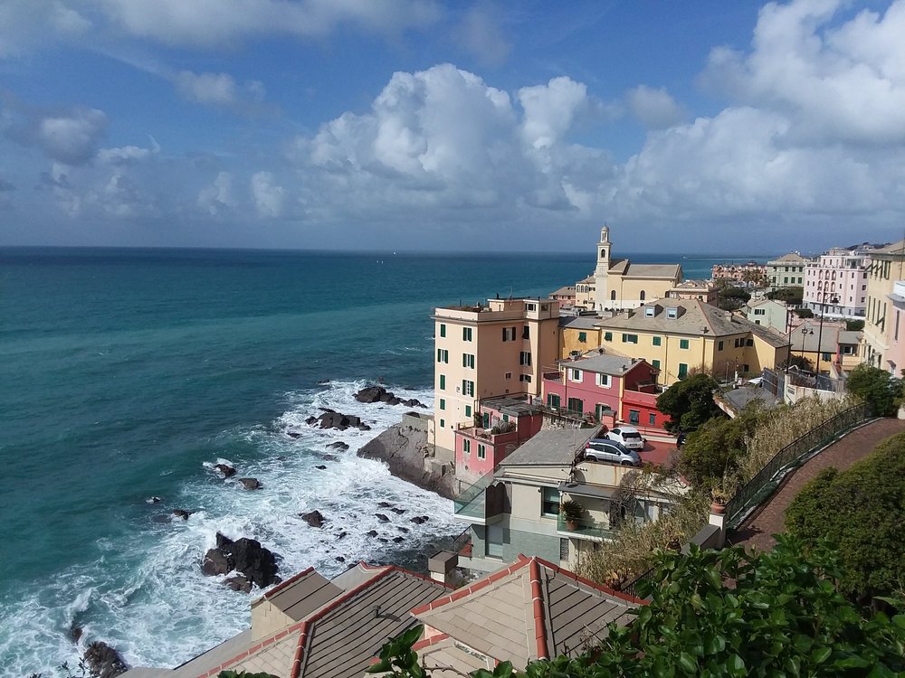 the mediterranean from the boccadasse