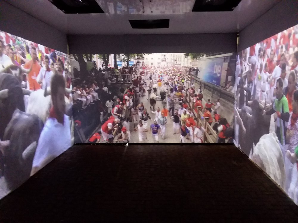 The Multimedia film shown duringthe bullring tour