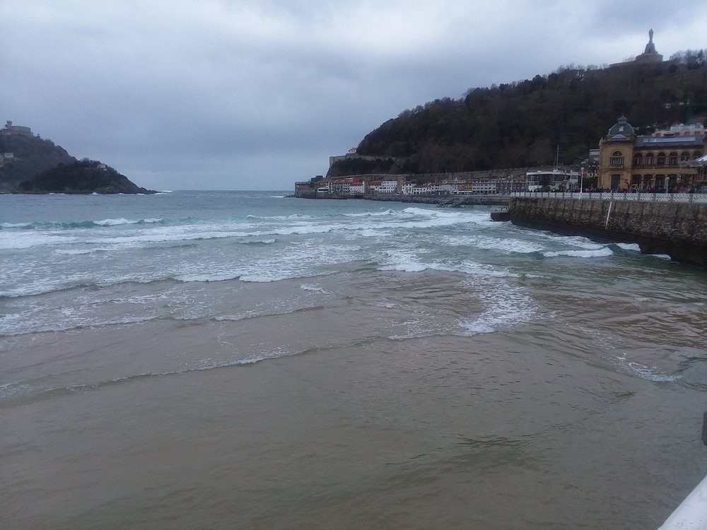 The beach at San Sebastian