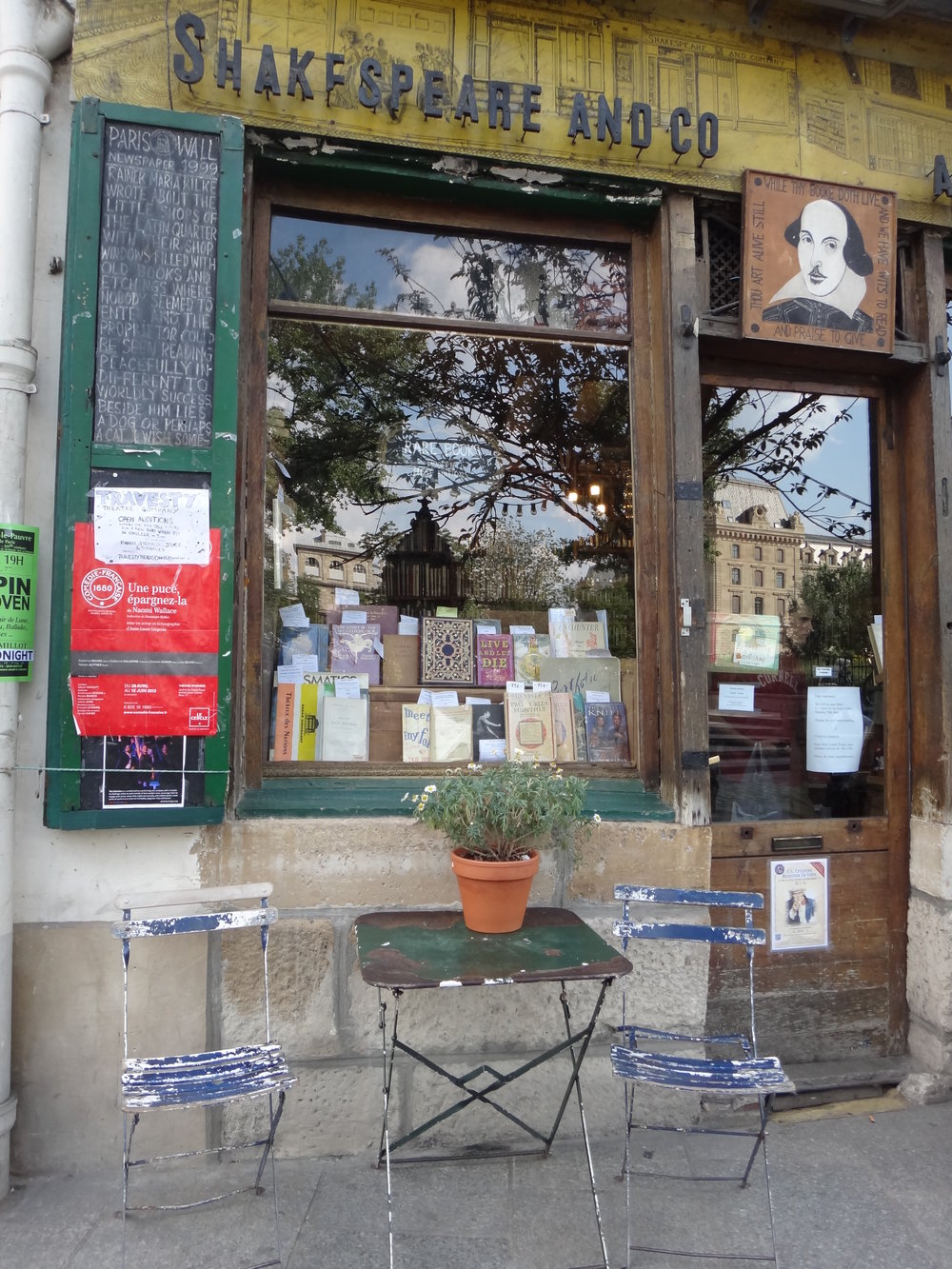 photo credit: Carolyn Marquardt  / Shakespeare and Company shop in Paris