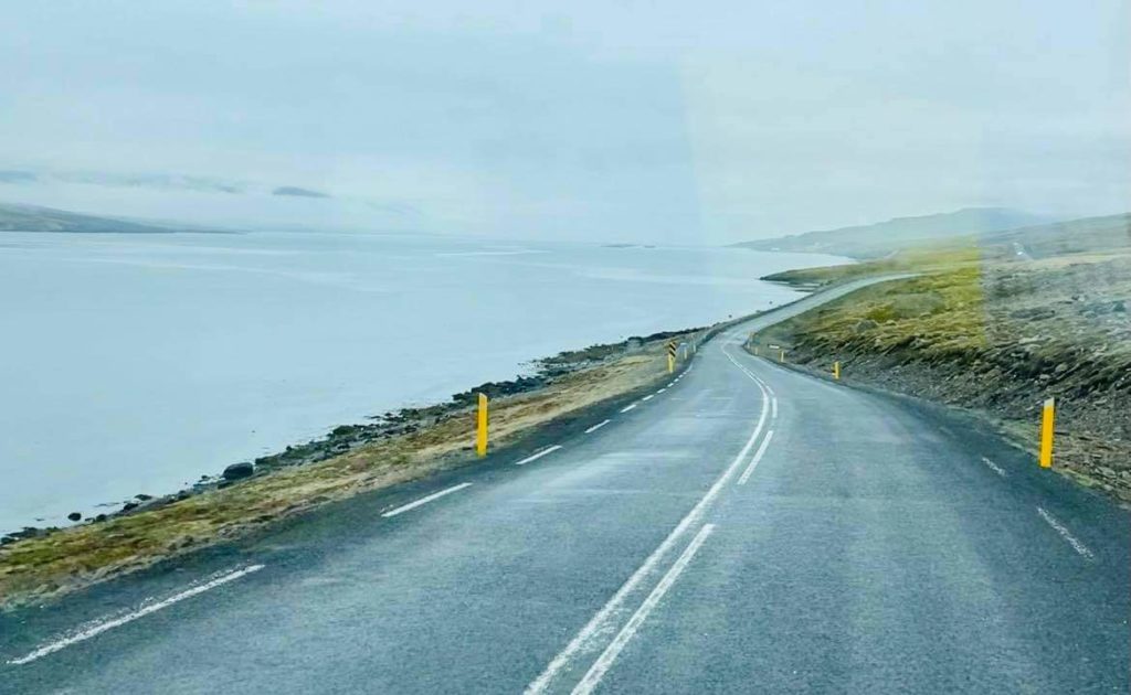 the view for the four-hour drive on Ring Road along the east fjords