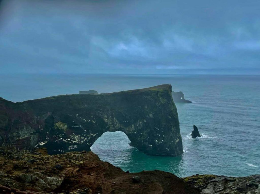 camper stop: Dyrhólaey and the natural arch, Iceland's southernmost point