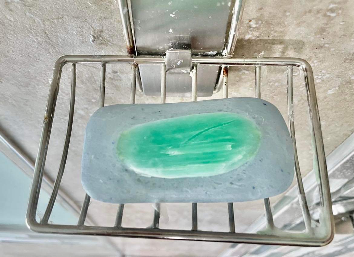 soap in a soapdish